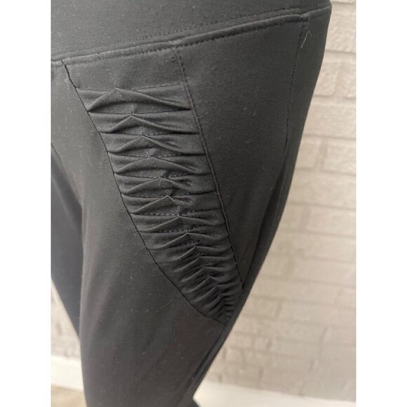 Soybu Women Black Cropped Legging with Twisted Detail Size L - Picture 5 of 7